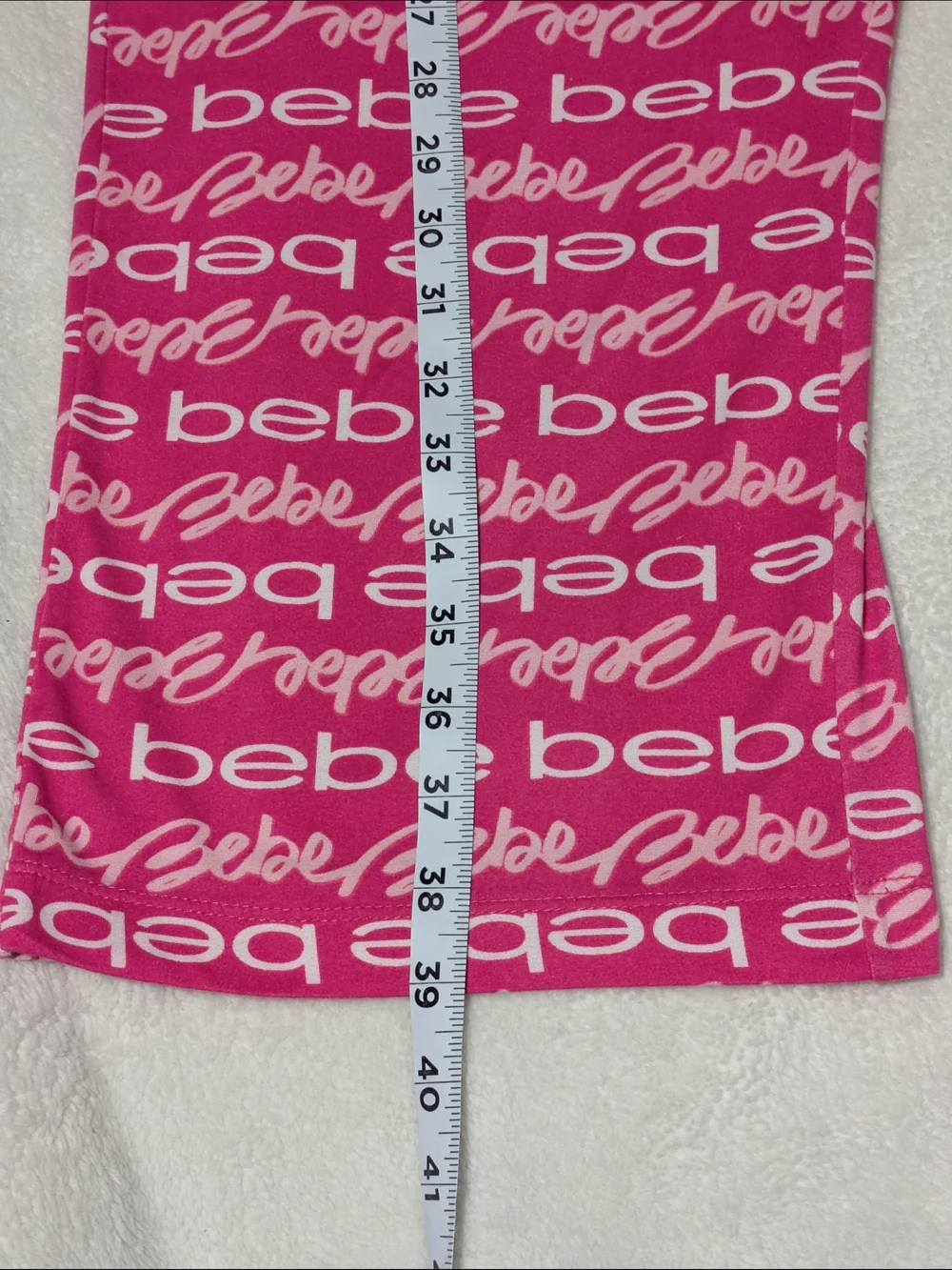 Bebe 2-Piece Pink All-Over Logo Pajama Lounge Set